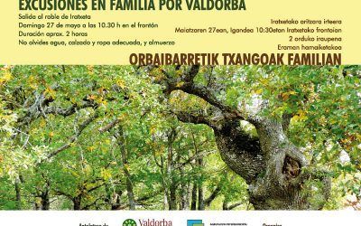 Excursión en familia al roble de Iratxeta