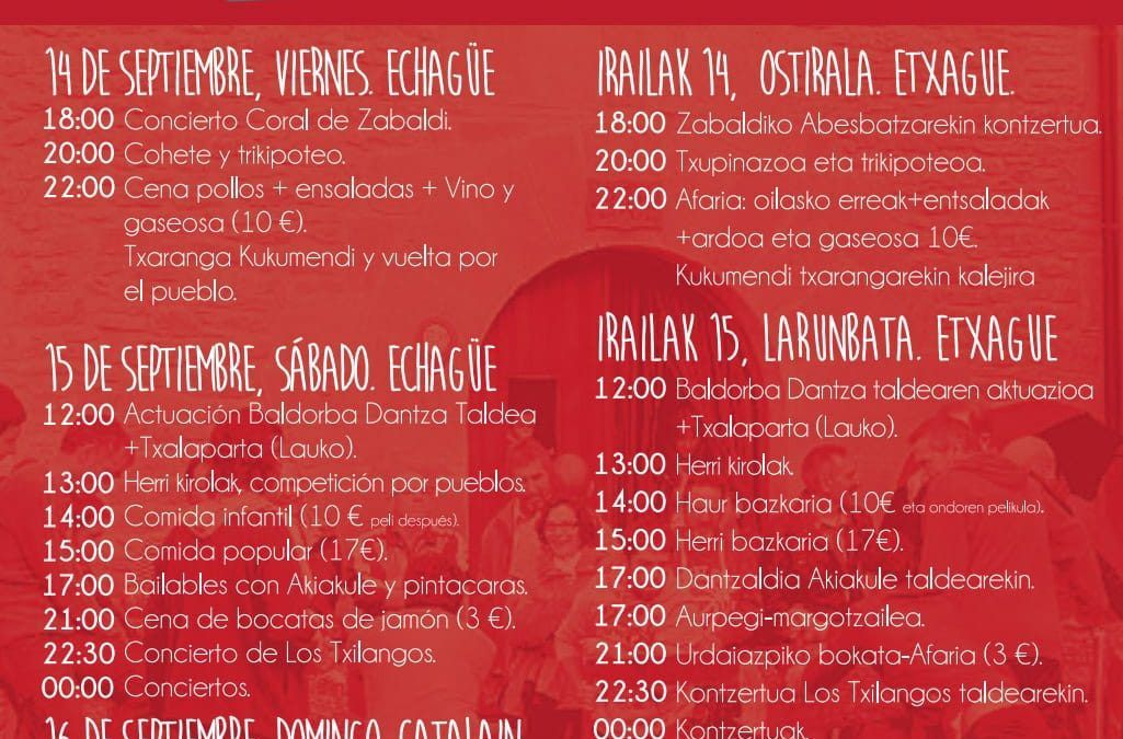Se acerca la Fiesta de la Valdorba-Orba Jaia 2018