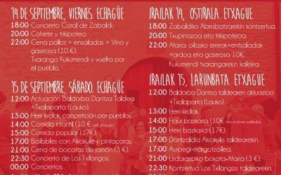 Se acerca la Fiesta de la Valdorba-Orba Jaia 2018