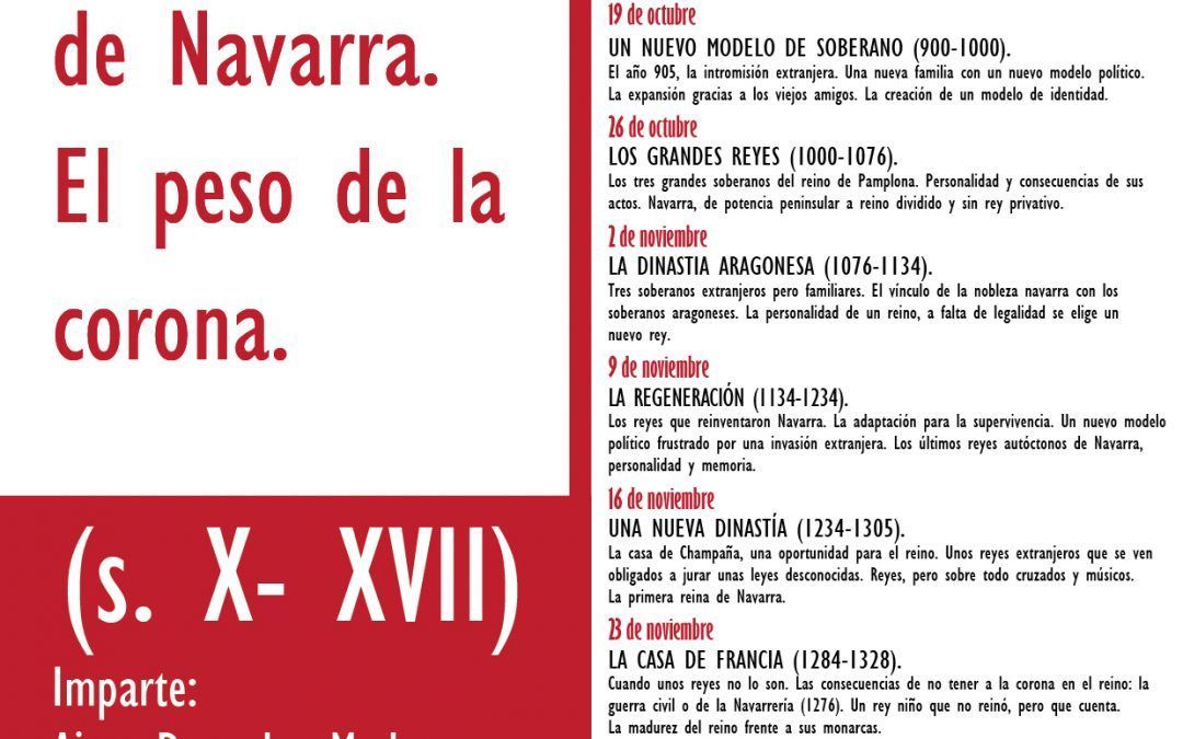 Cuarto curso de historia en Unzué «Reyes y reinas de Navarra. El peso de la corona».