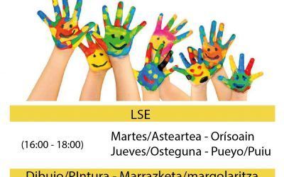 Formulario para extraescolares infantiles y juveniles / Eskolaz kanpoko jardueren galdetegia, haur eta gazteentzako