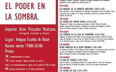 Quinto curso de historia en Unzué «Reinas de Navarra. El poder en la sombra».