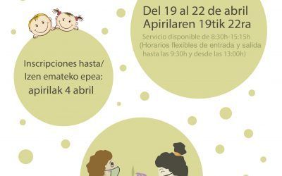 COLONIAS RURALES DE SEMANA SANTA 2022 / 2022ko ASTE SANTUKO UDALEKUAK