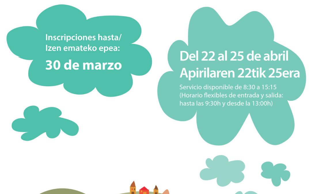 Colonias rurales de Semana Santa 2025  – 2025eko Aste Santuko landa-udalekuak