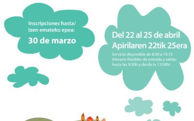 Colonias rurales de Semana Santa 2025  – 2025eko Aste Santuko landa-udalekuak